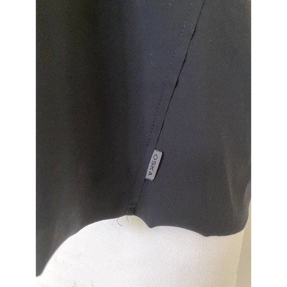 OSKA Oversized Top Blouse Black Short Sleeve Round Neck Lagenlook Relaxe… - Picture 4 of 7